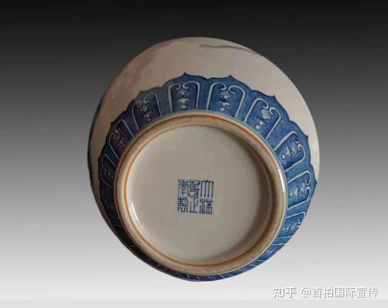 清雍正青花五彩七仙女天球瓶- 知乎