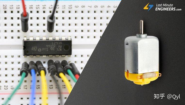 使用L293D电机驱动器IC和Arduino控制直流电机 - 知乎