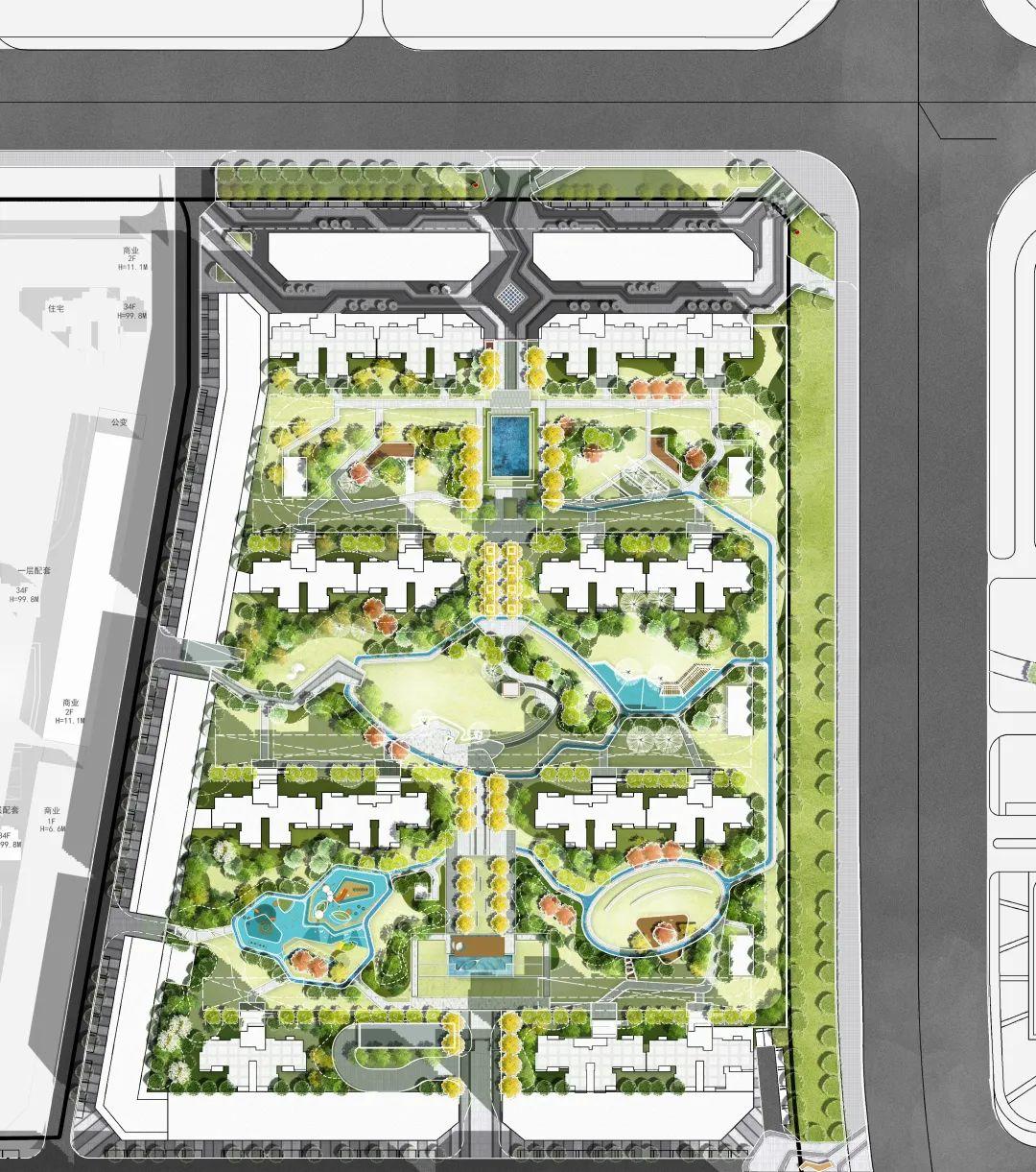 我真是栓q!(全新居住区彩平psd及参考图合集)