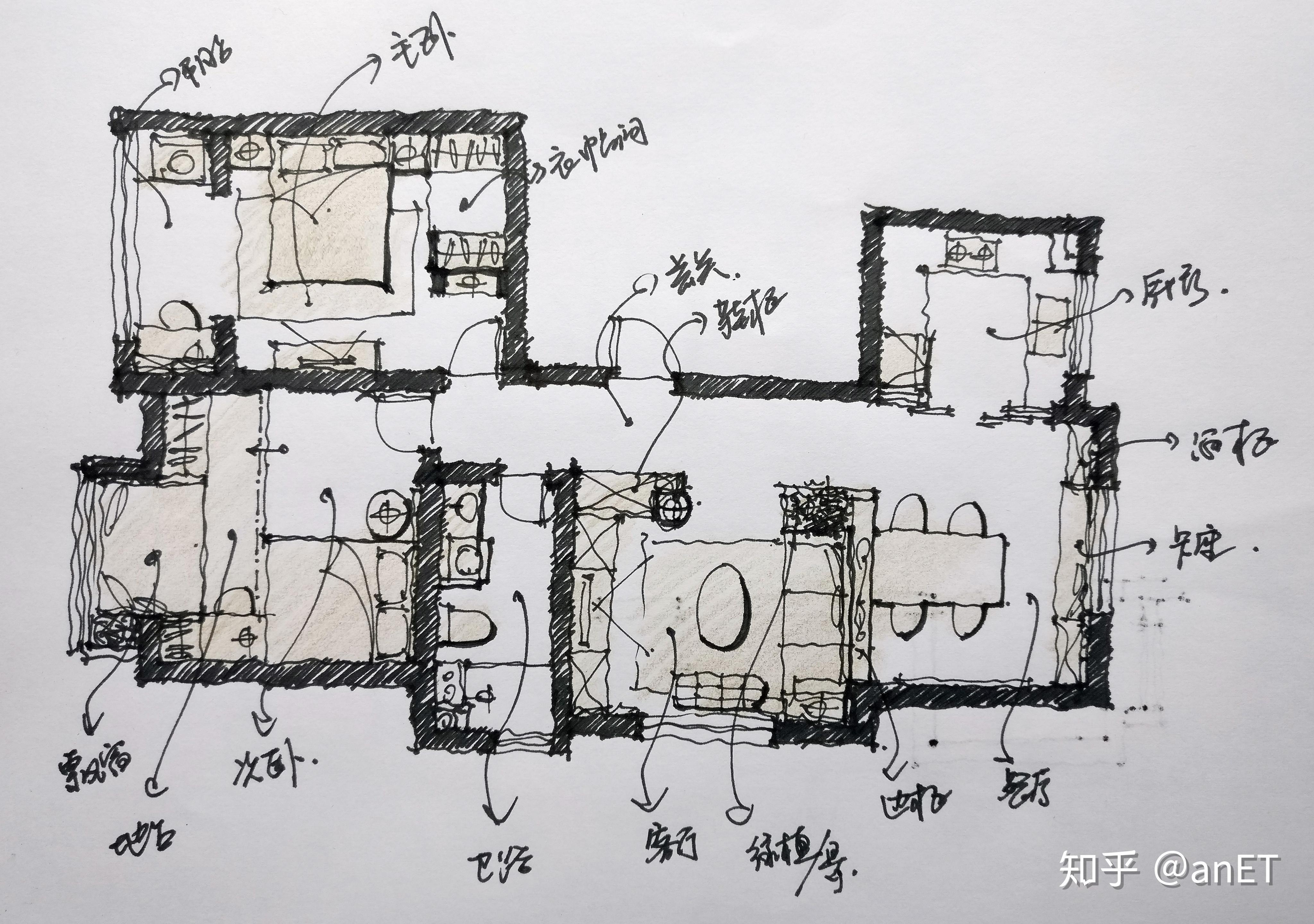 【平面户型优化】3月份，知乎住宅户型平面优化/改造大集合 - 知乎