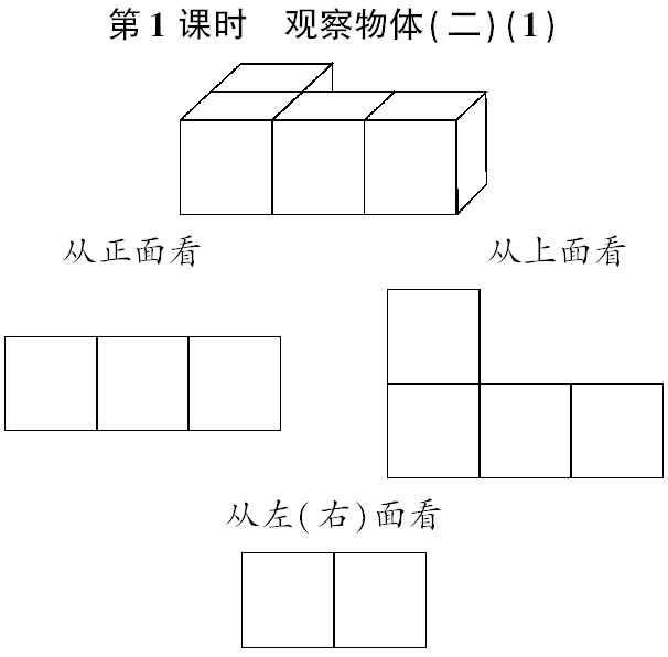 人教版小學數學四年級下冊觀察物體優質課公開課課件教案