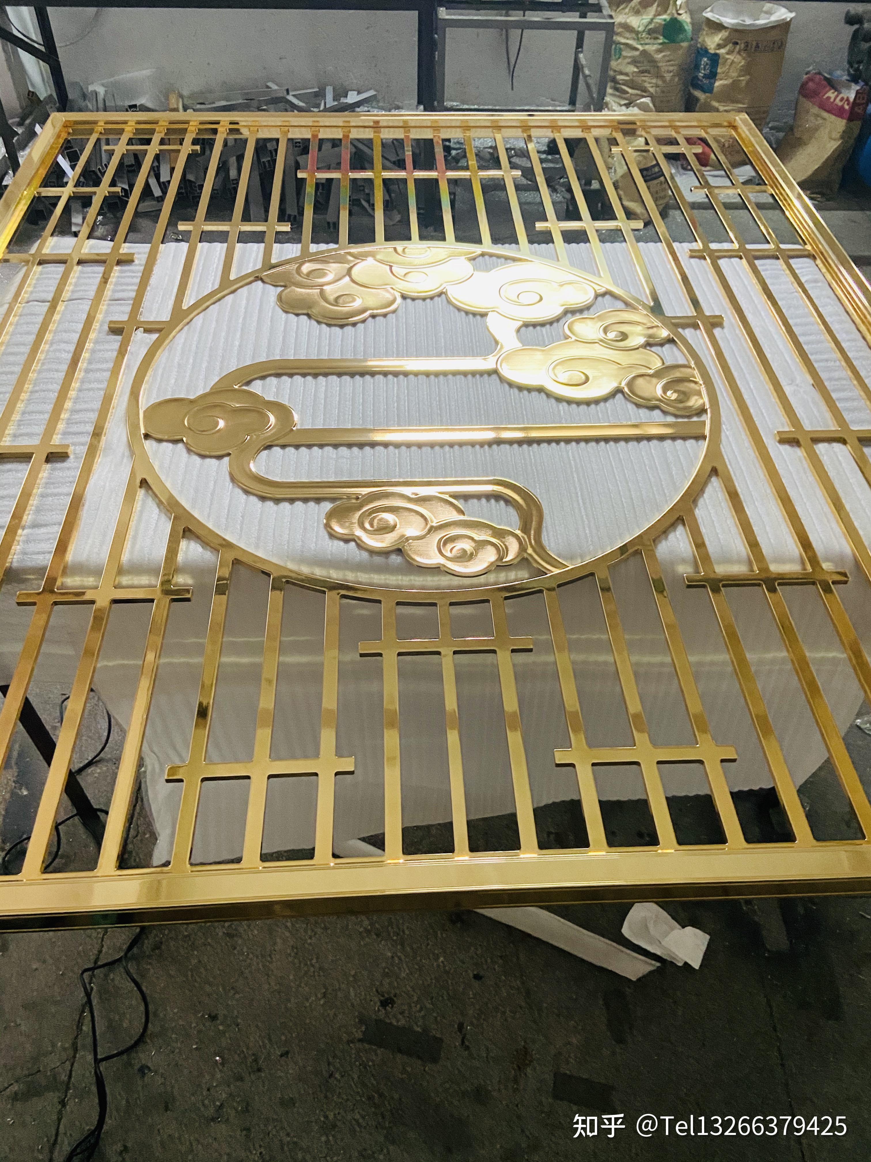 遇见铜浮雕屏风玄关遇见时尚