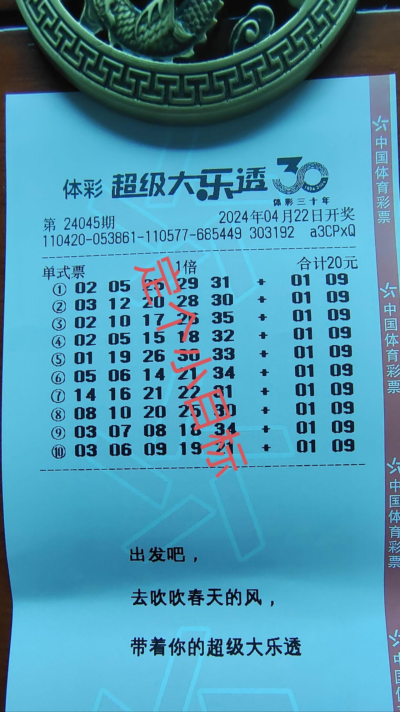 体彩大乐透24045期实票,持续补充↓40 人赞同了该文章排列三,大乐透双