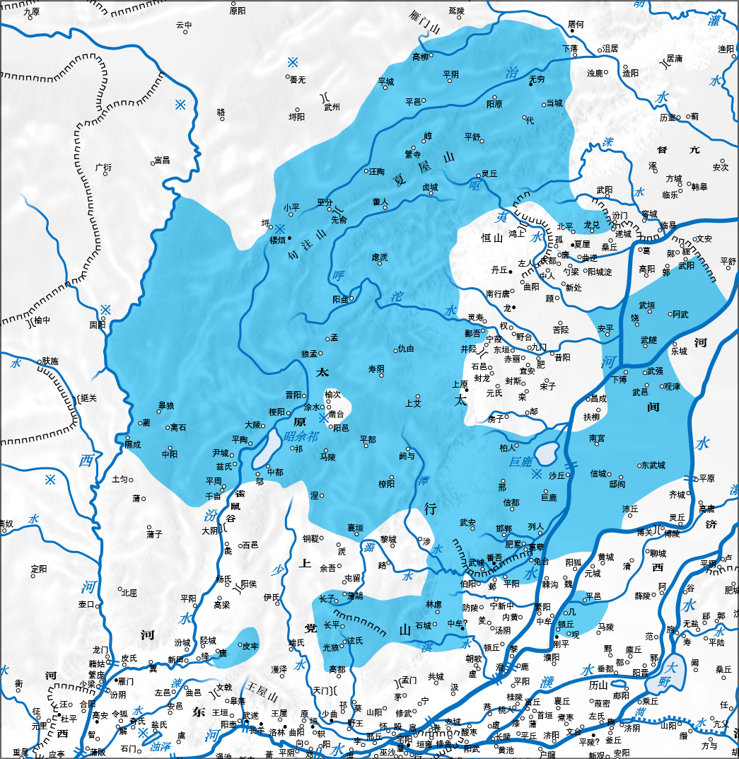 公元前403年赵国疆域