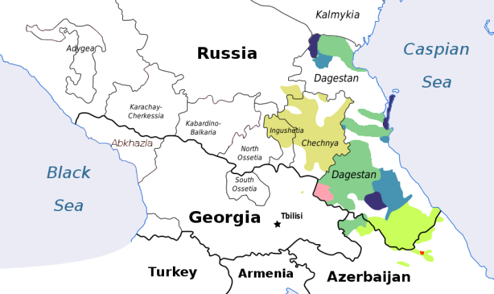 高加索联邦地图图片