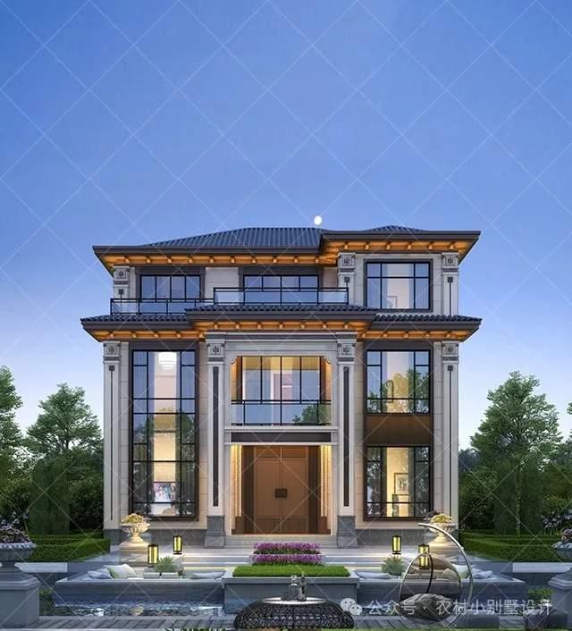 36套三层新中式别墅自建房,典雅且韵味十足,2025建房首选自建房 - 知乎