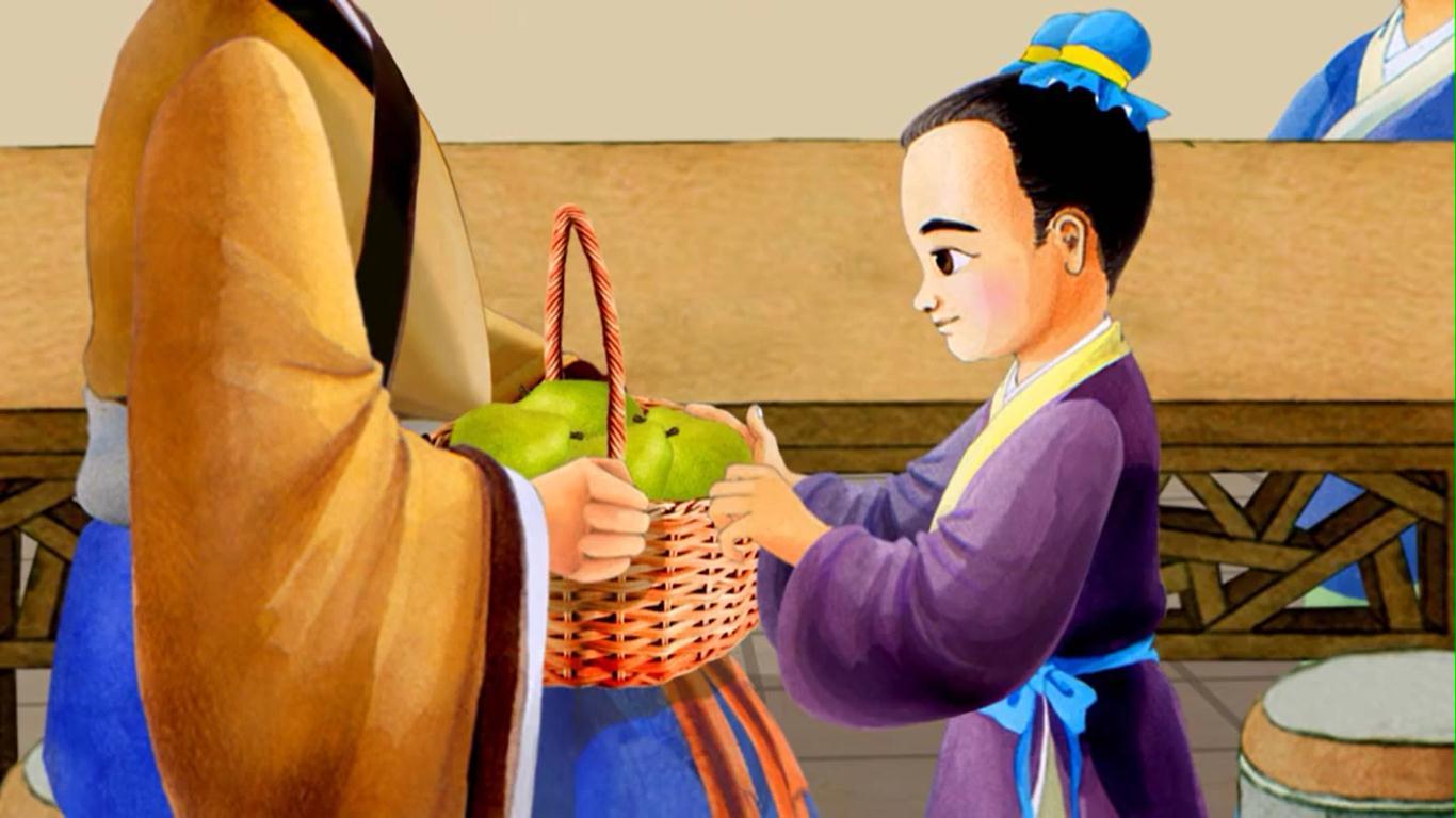 孔融让梨连环画