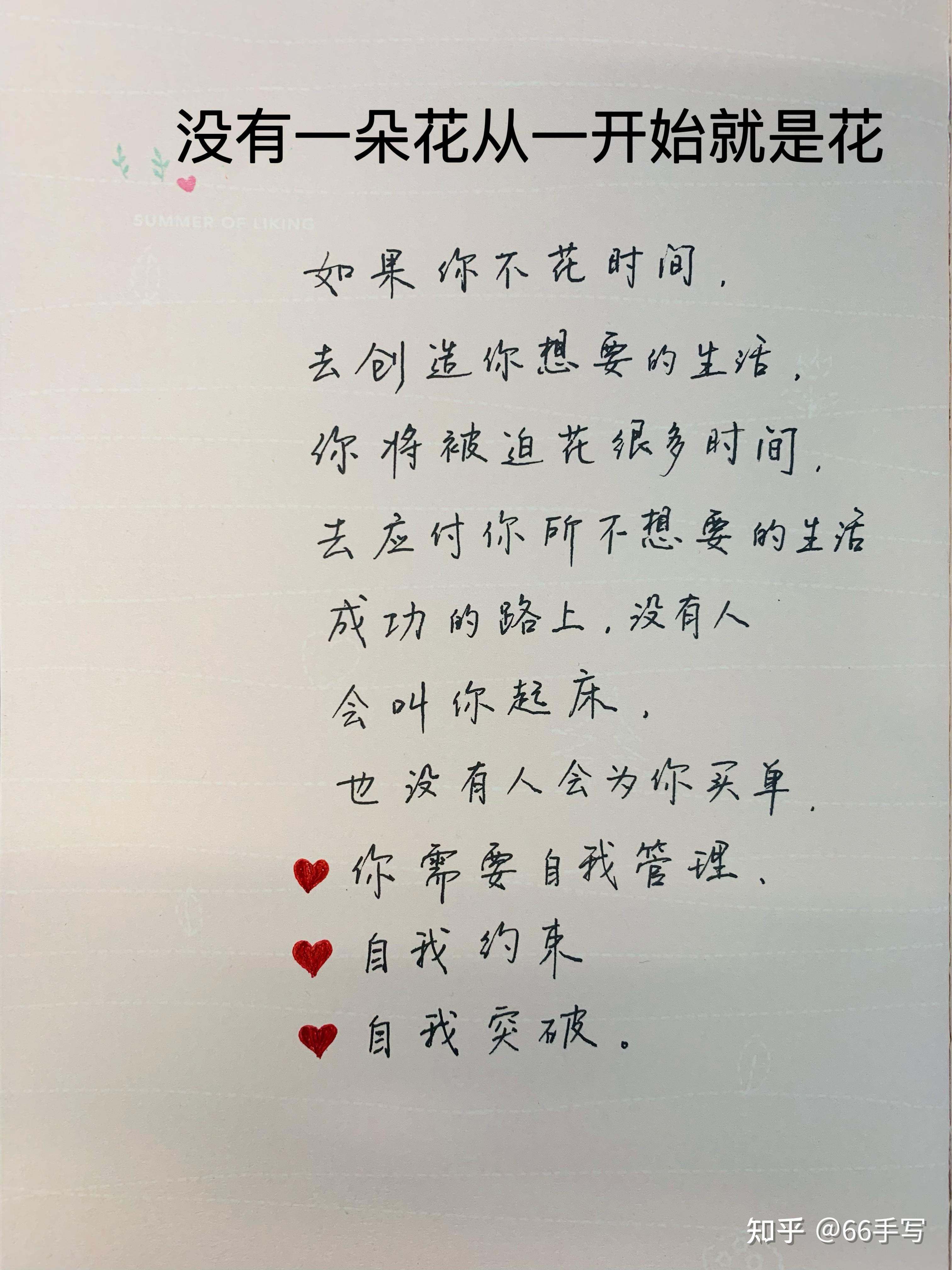 没有一朵花从一开始就是花 知乎
