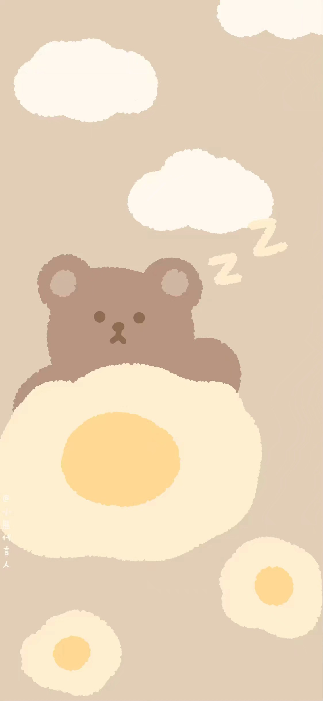 请问有没有这种可爱熊熊壁纸啊