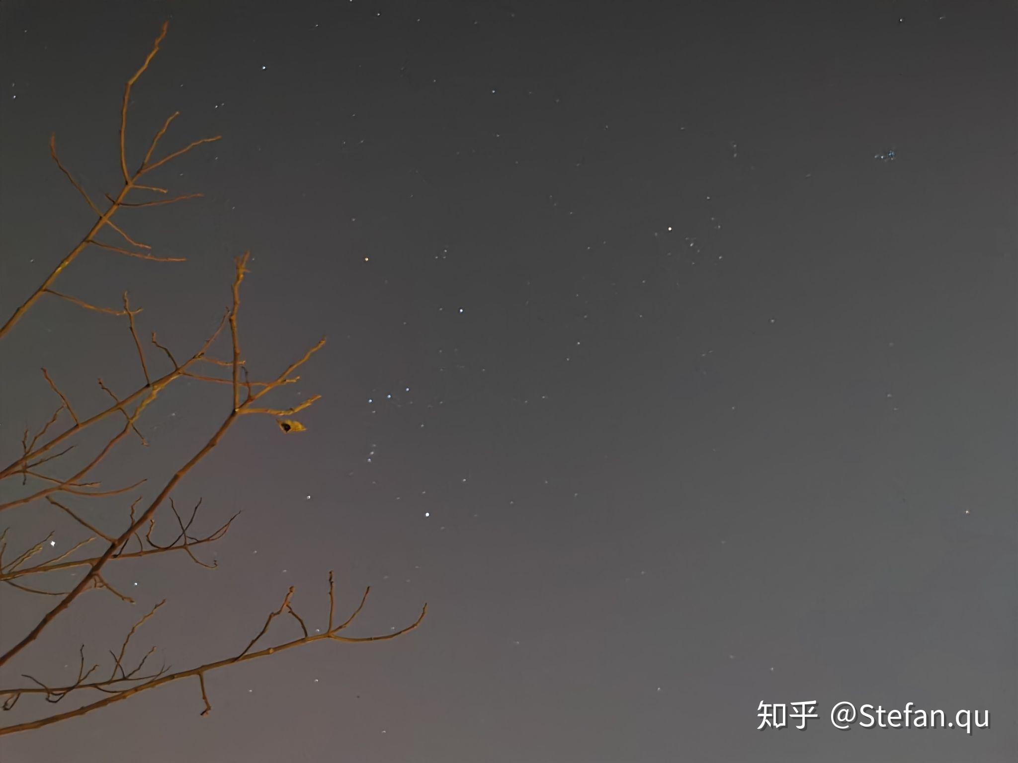 夜空中除了金星以外最亮的天狼星,华为p30pro五十倍放大实拍,最后一张