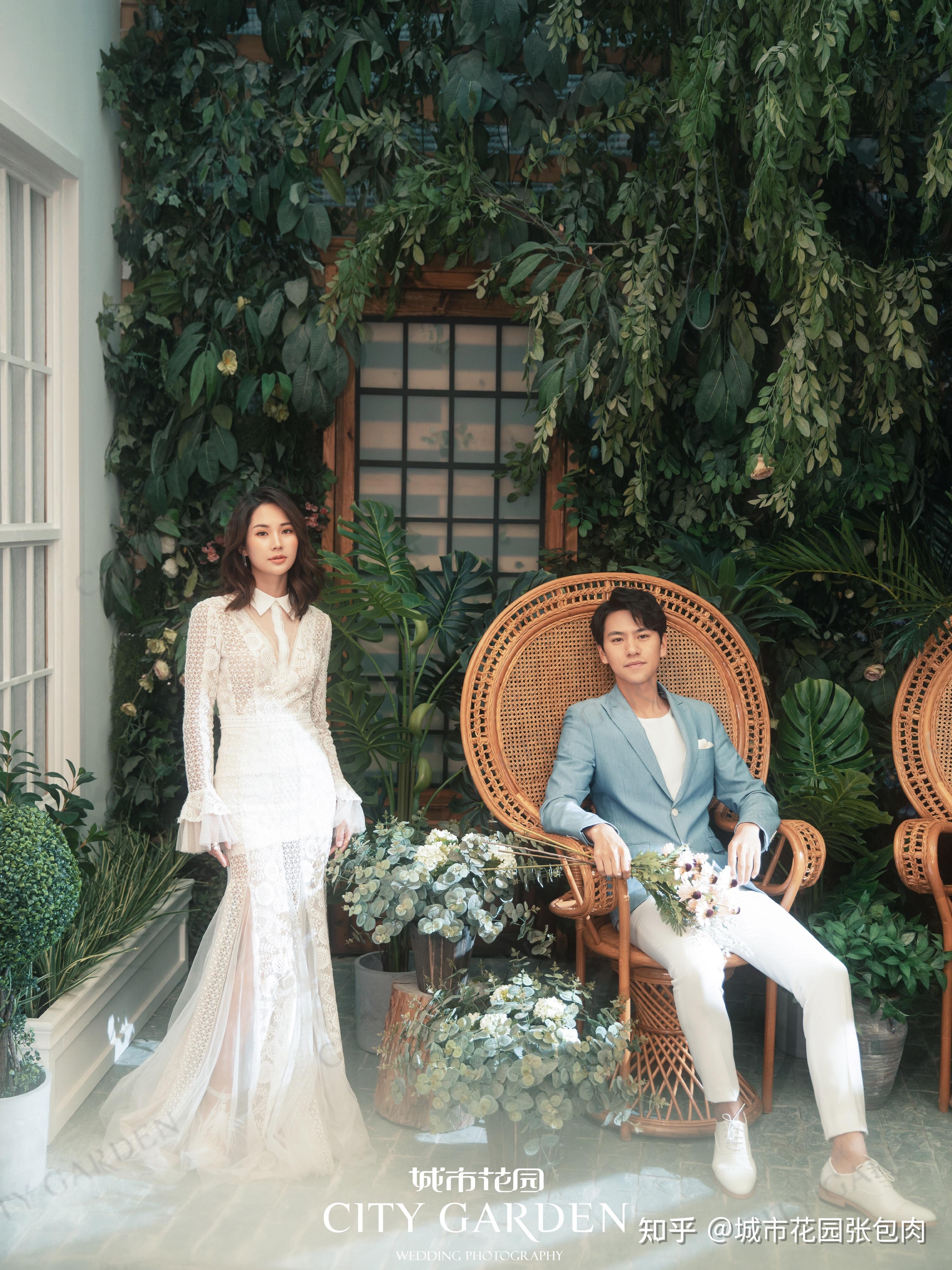 婚纱照必拍的韩式内景简约风|休闲婚纱照