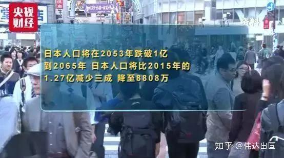 4萬對,按照這個速度,2053年日本人口將跌破1億,到2065年,日本人口將降