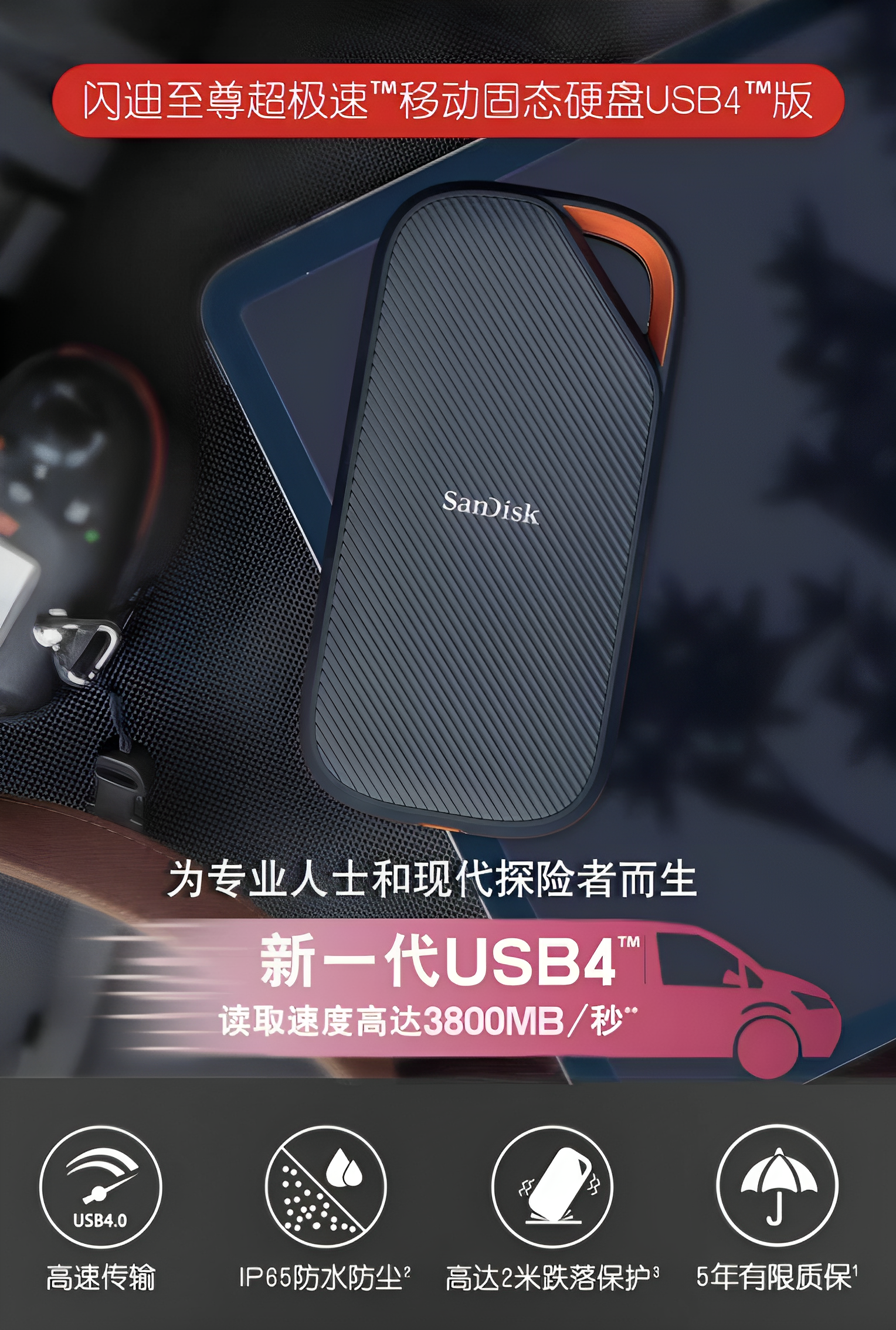 闪迪 E82 至尊超极速：USB 4 + 3800MB/s 峰值性能 移动固态硬盘新纪元 - 知乎