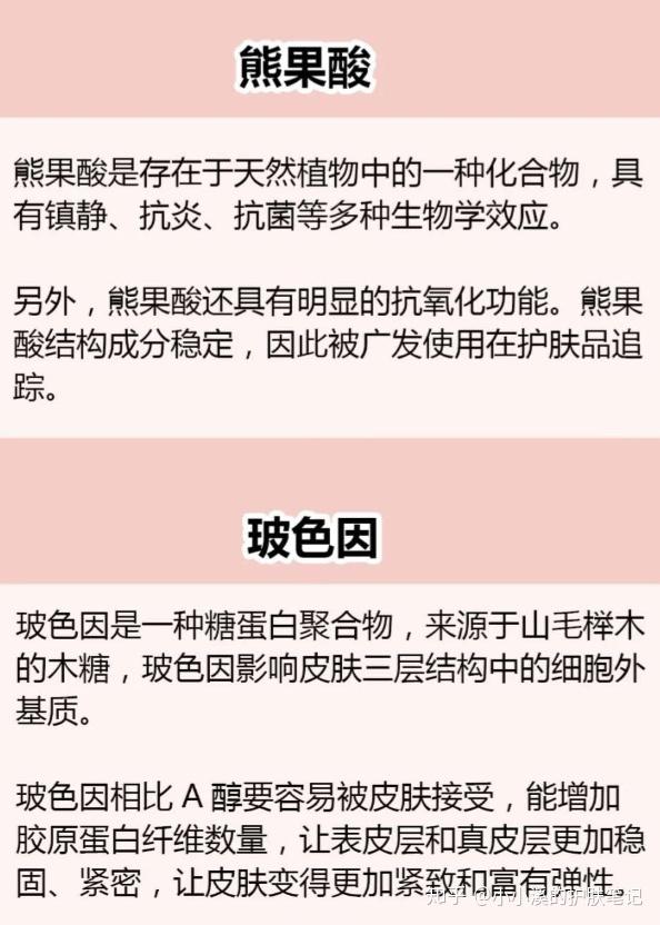 一,抗衰老的主要成分