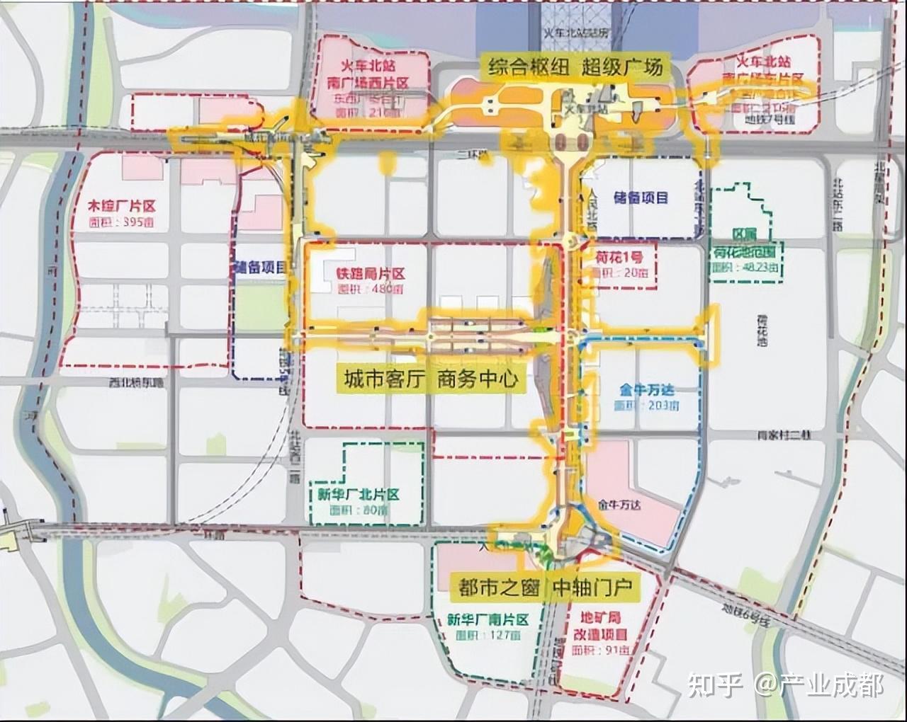 成都蓉北商圈规划方案图片