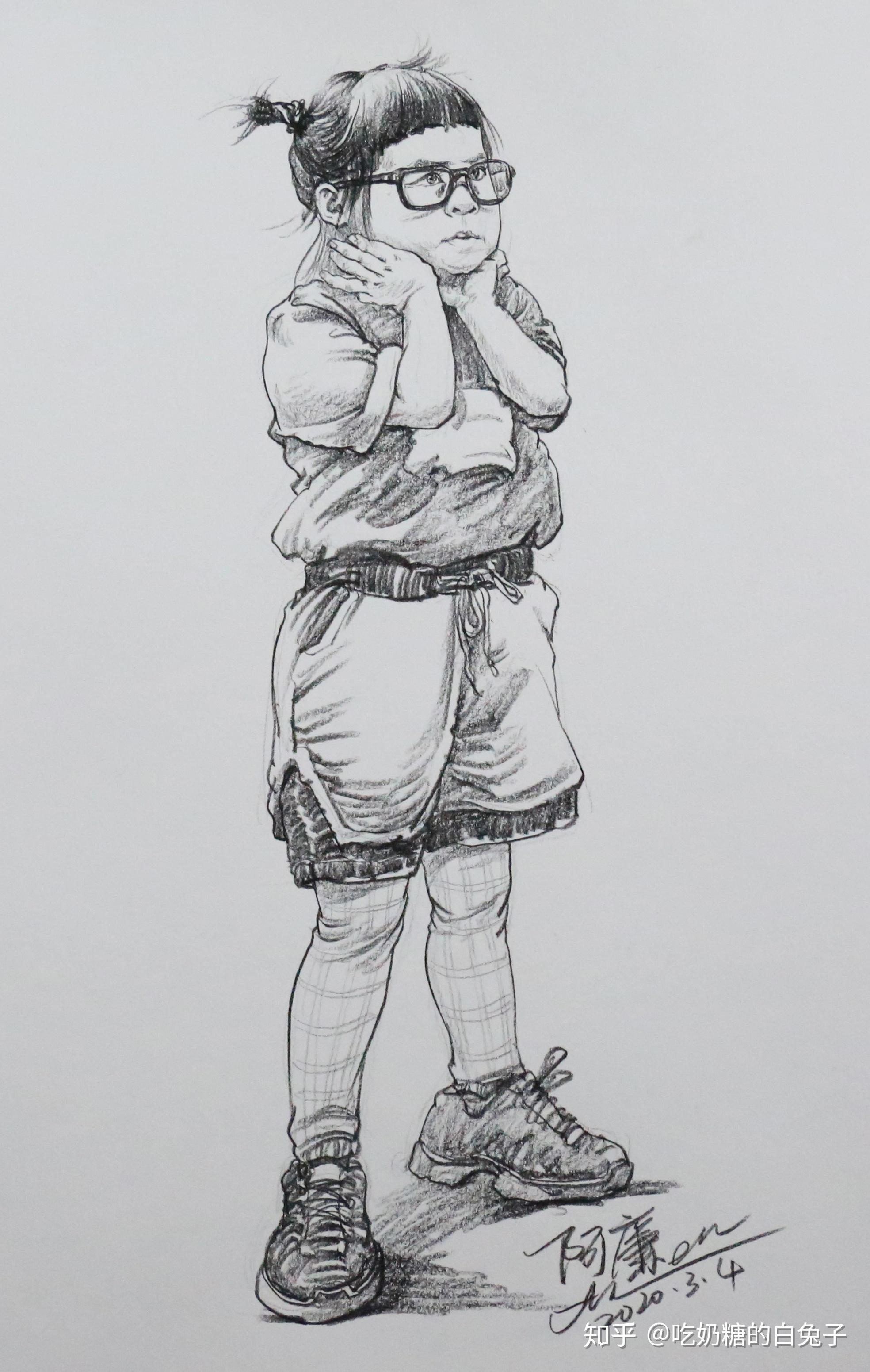 丰富画面起稿,需要有足够的熟练度,人的动势要准确的定位【速写】小