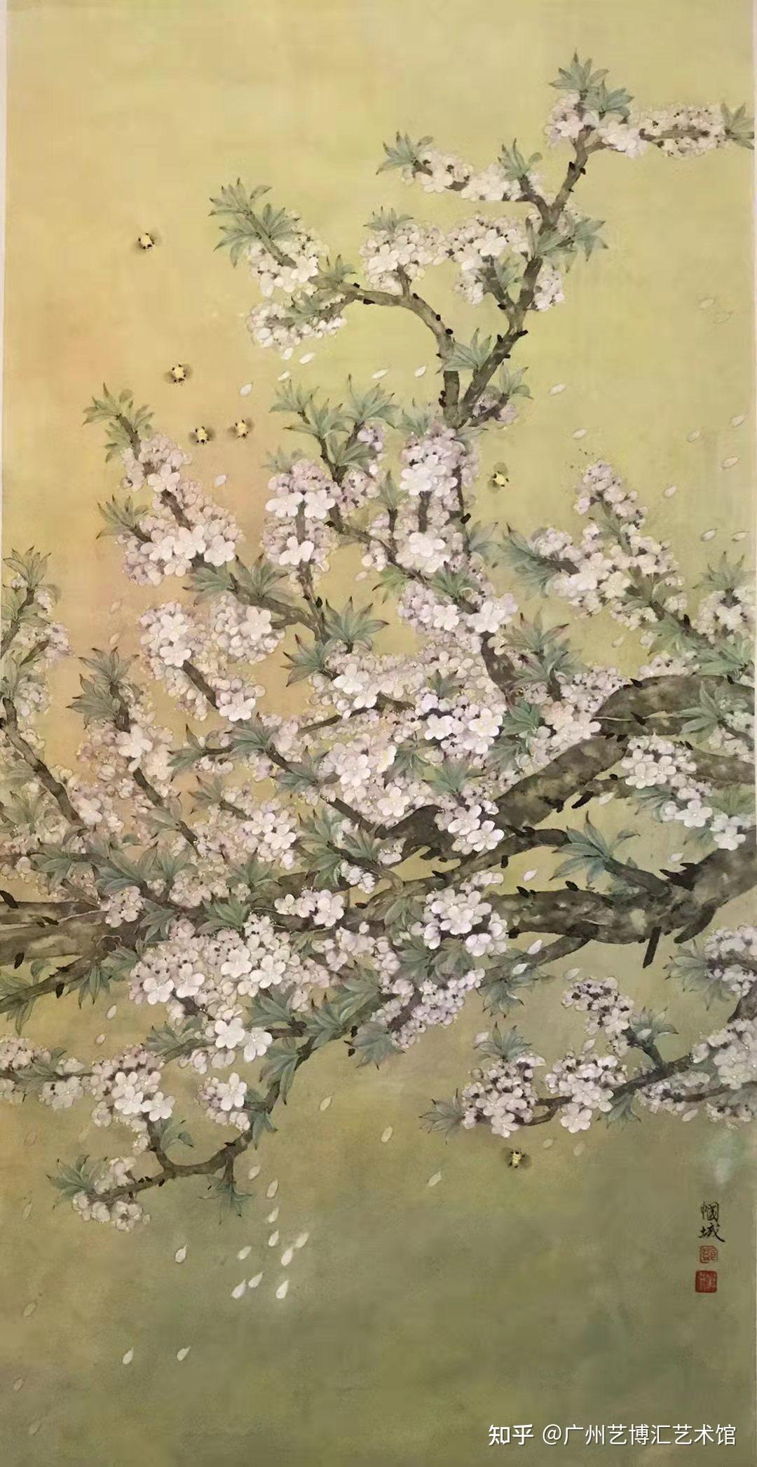 细读邓帼城《李花》系列作品,仿佛就徜徉在李花林海中,如置身世外仙境