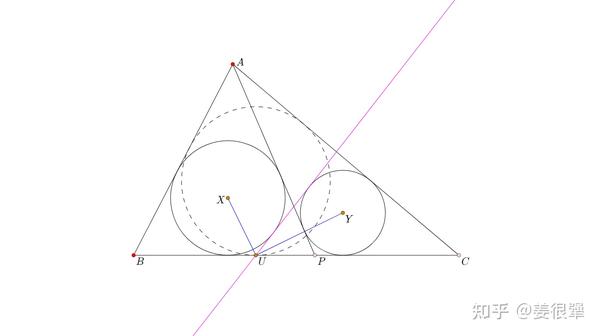 圆外切四边形的一个性质 知乎