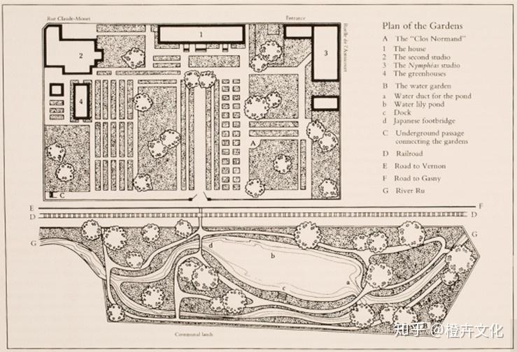 莫奈花园里的花草种植都经过他精心安排,以保证一年四季会有不同的