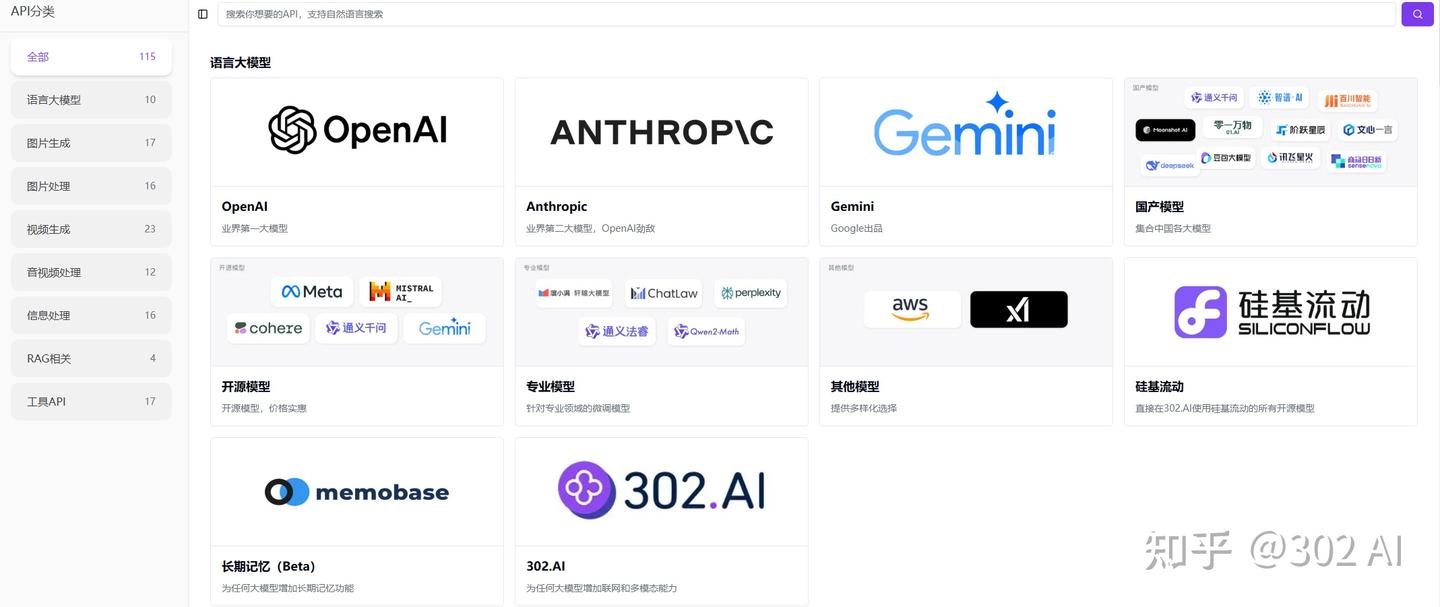 302.AI 快速上手指南：企业级 AI 工具的模块化集成实践 - 知乎