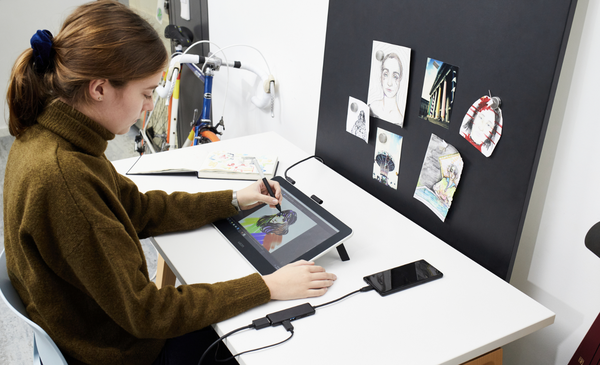 Интерактивный дисплей wacom one dtc133 обзор