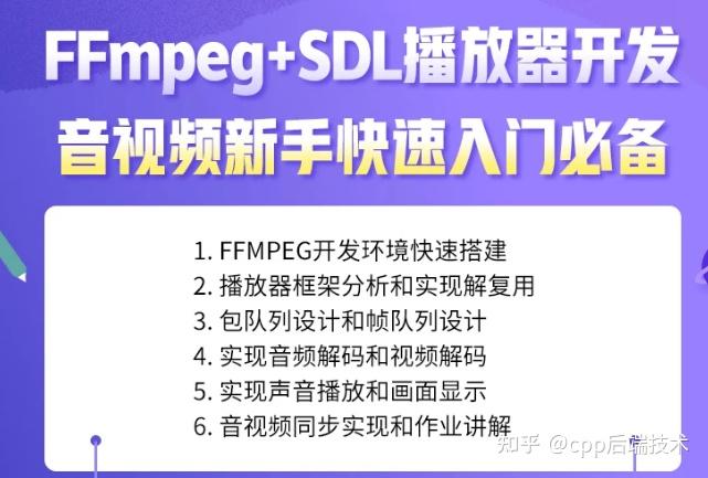 【音视频播放器系列】ffmpeg-ffplay框架详细讲解（二） - 知乎