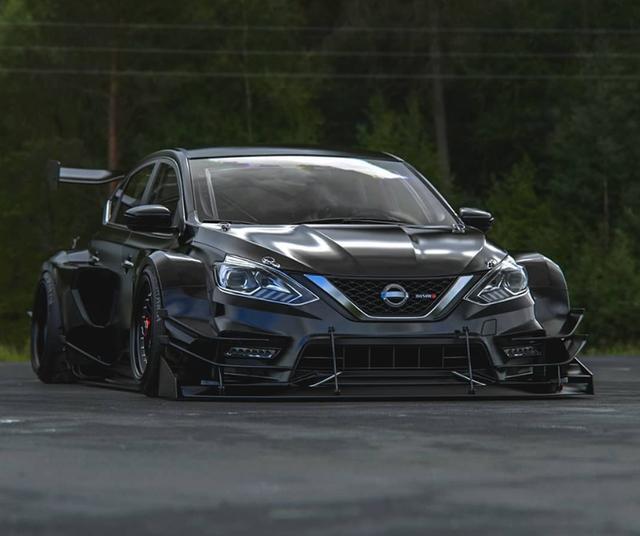 当日产轩逸遇上改装网友气场不输gtr