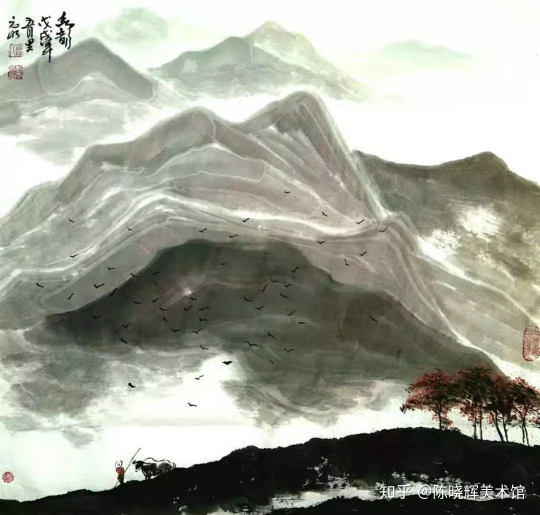 他的山水画注重空间感的营造,磅礴大气、浑然天成 - 知乎