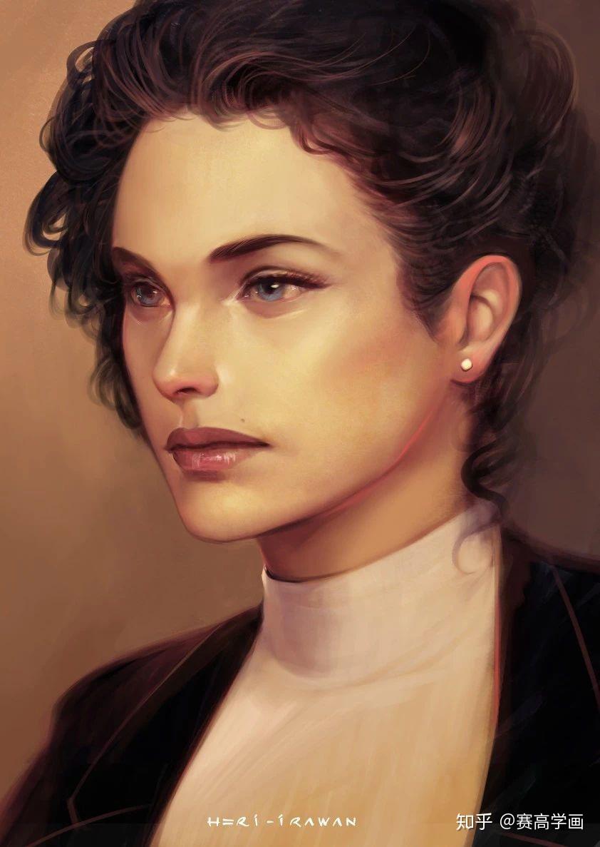 欧美画师笔下的写实角色带你感受不一样的绘画风格