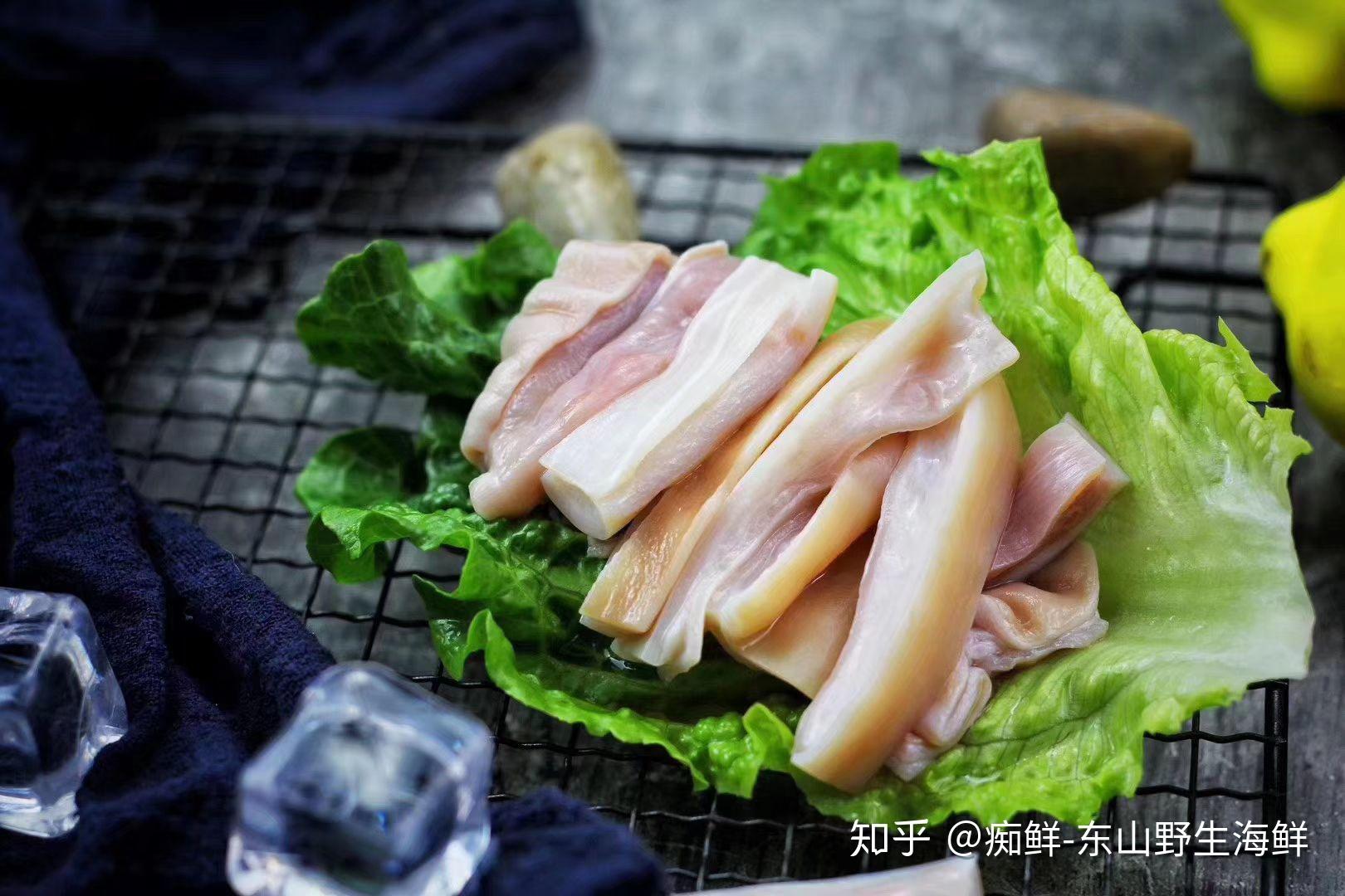 东山岛野生海鲜市场上少见的海味新鲜鲨鱼肚