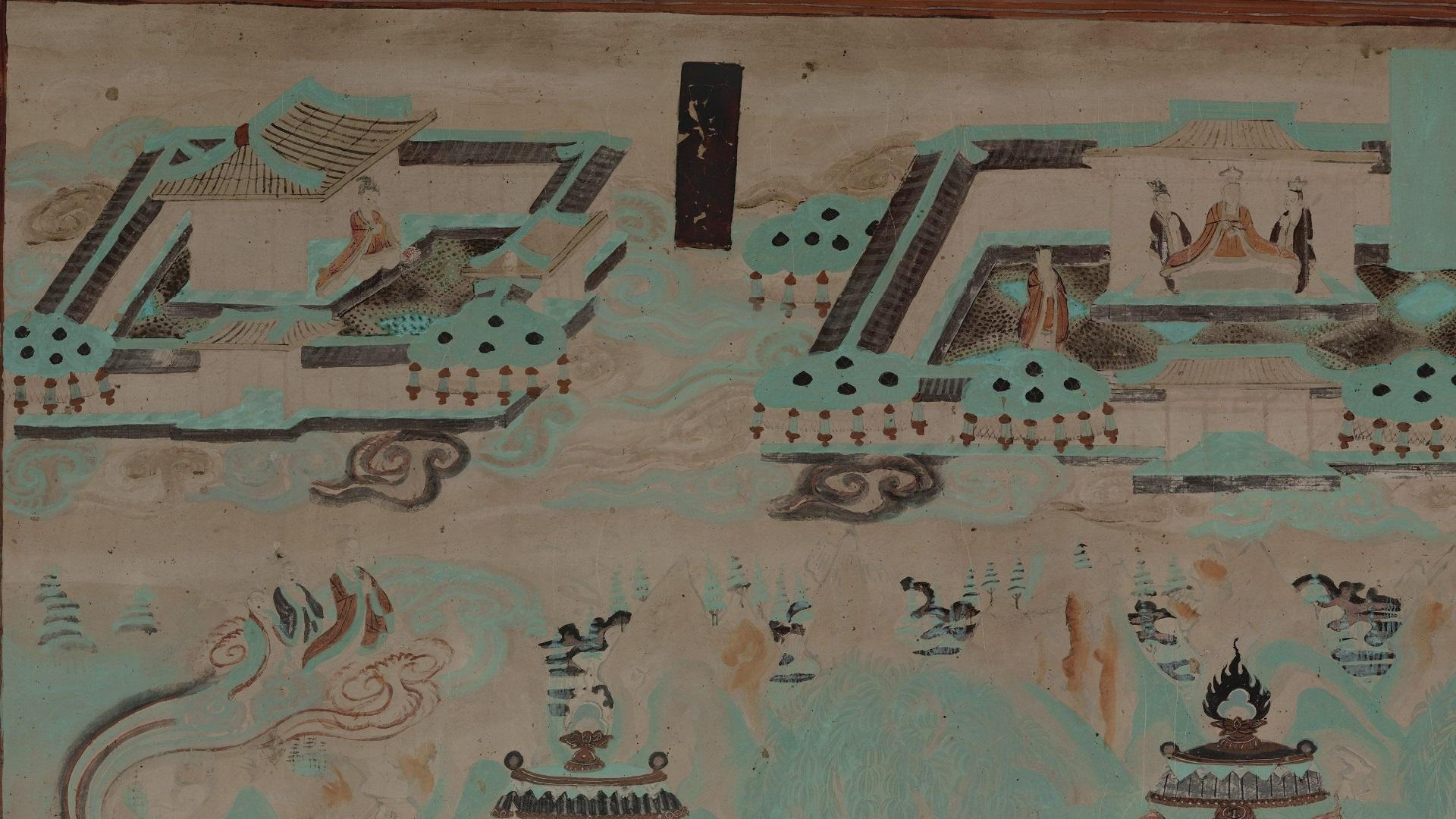 【神游千年,大美敦煌】晚唐-12窟-四壁三铺加屏风画,堂堂大观【高清大图200多幅】 - 知乎