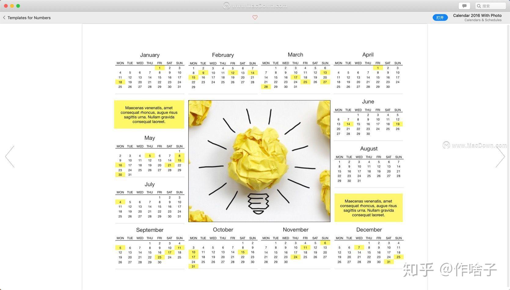 DesiGN for Numbers Templates——Numbers模板 知乎