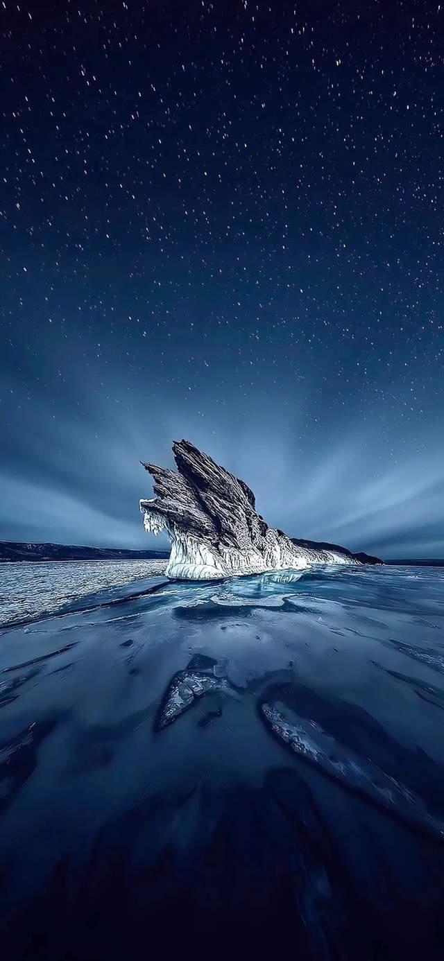 一组超好看的蓝色壁纸和唯美的女生头像