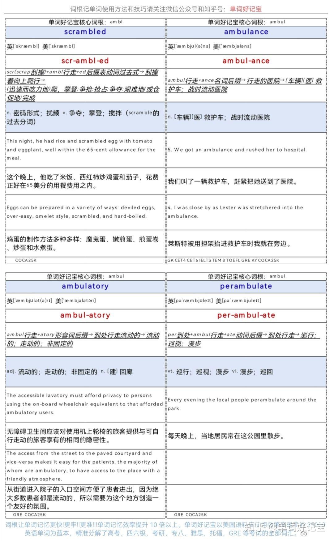 词根记单词•速度快十倍-单词好记宝核心词根amb - 知乎