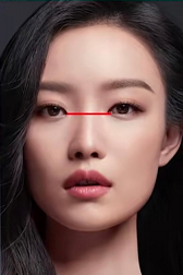 中庭偏长,降低山根起点