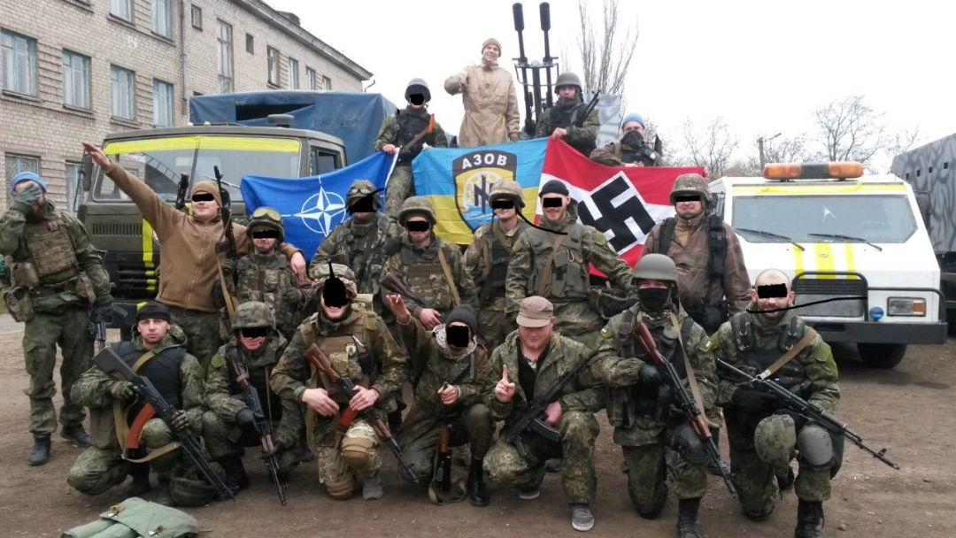 图源:社交媒体虽然乌克兰当局否认支持新纳粹组织,但美国智库大西洋