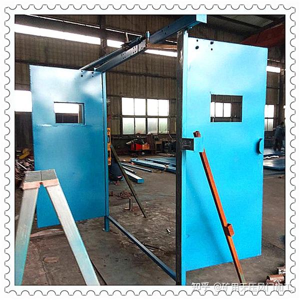 正反向自动气压风门带矿用调节风窗 气动控制平衡连锁结构 可以竹制 钢制 不锈钢材料加工 知乎