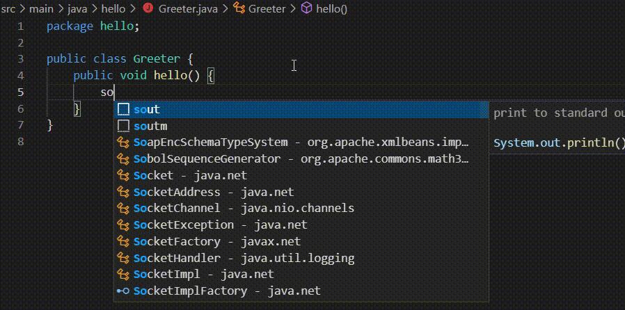 VS Code Java 3 月更新！支持 IntelliJ 风格的代码补全 - 知乎