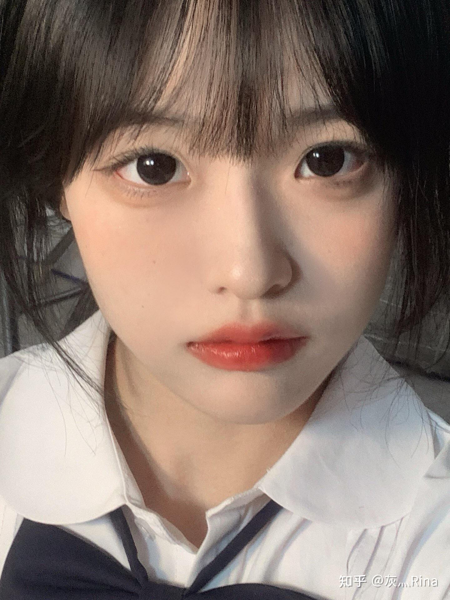 淡妆黑色美瞳yyds7515还原女高中生清纯眼珠