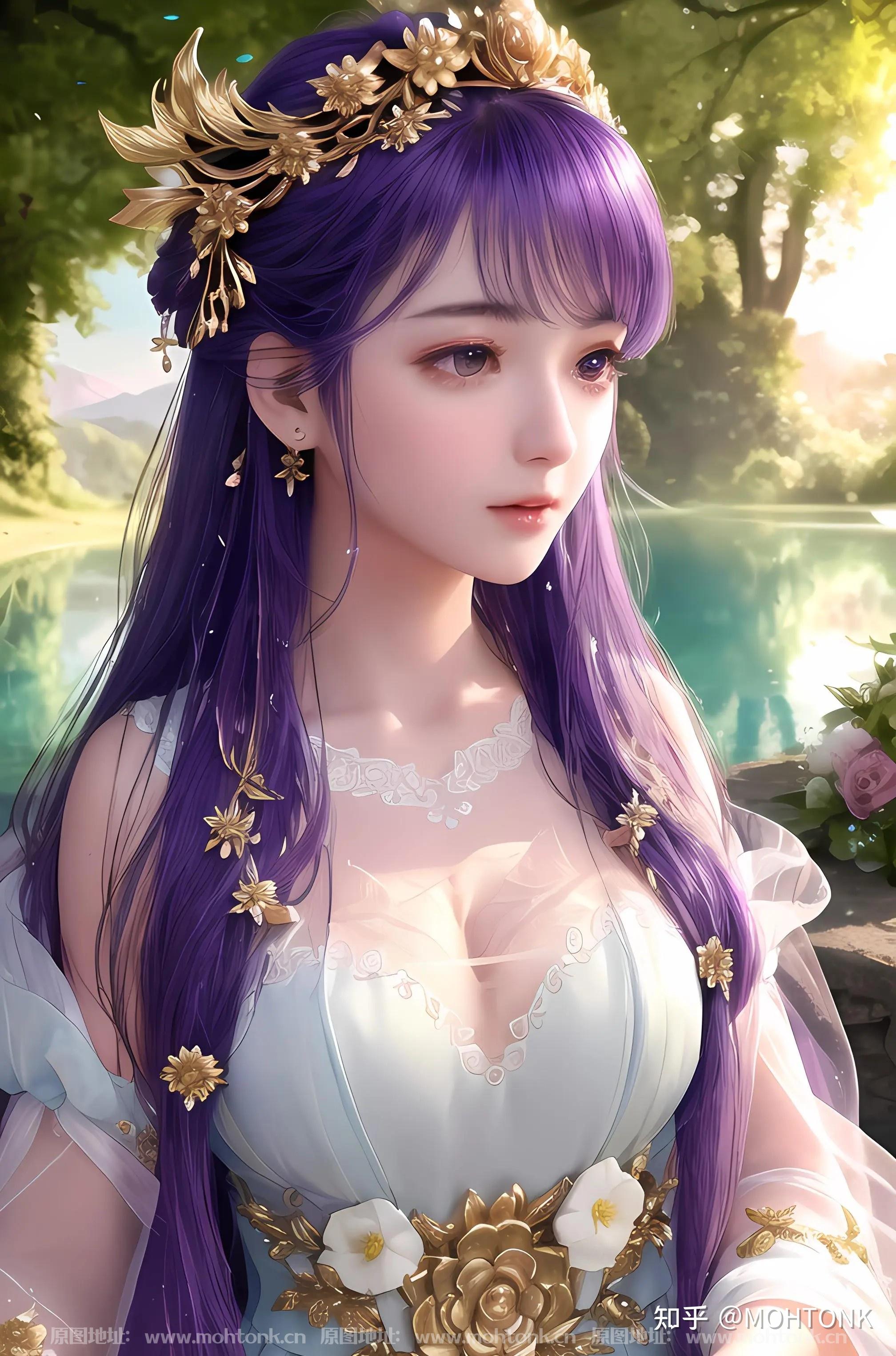 水中小仙女ai绘画图集动漫卡通二次元手机电脑高清壁纸cg