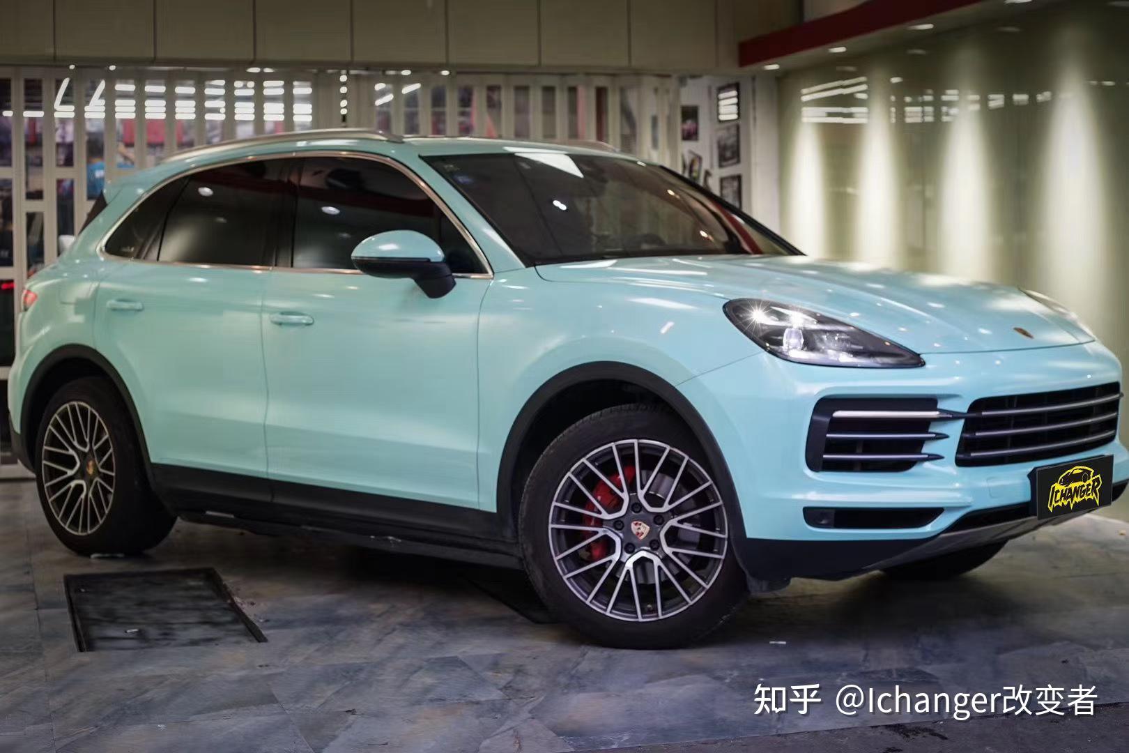 ichangericr改变者改色膜保时捷卡宴改色彩虹蒂芙尼