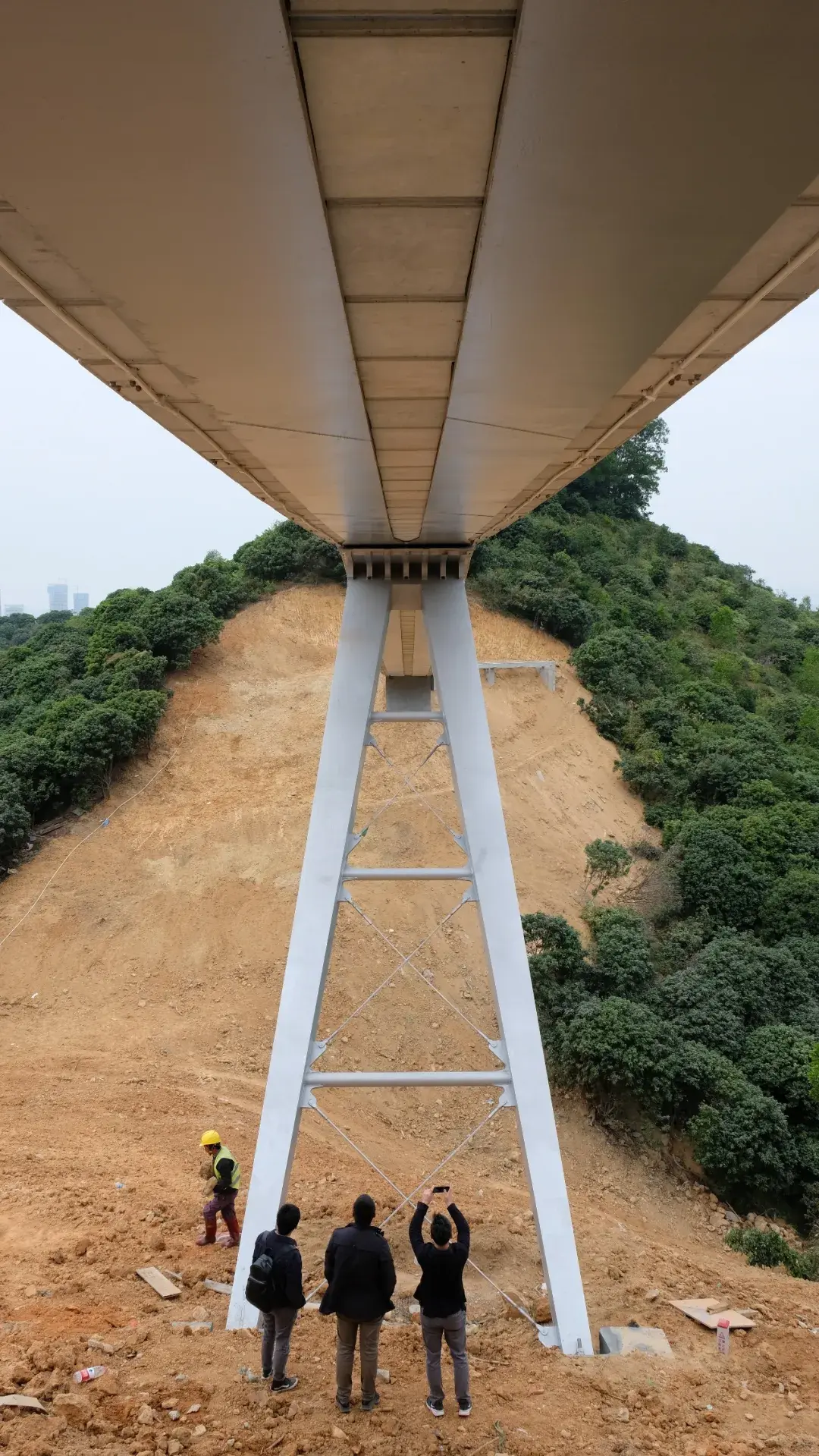 1guangming stress-ribbon bridge 光明三桥之悬桥
