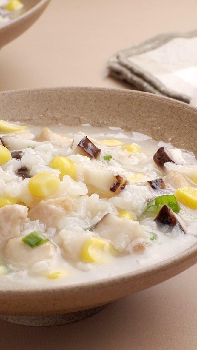 玉米香菇鸡肉粥的做法名门泽佳