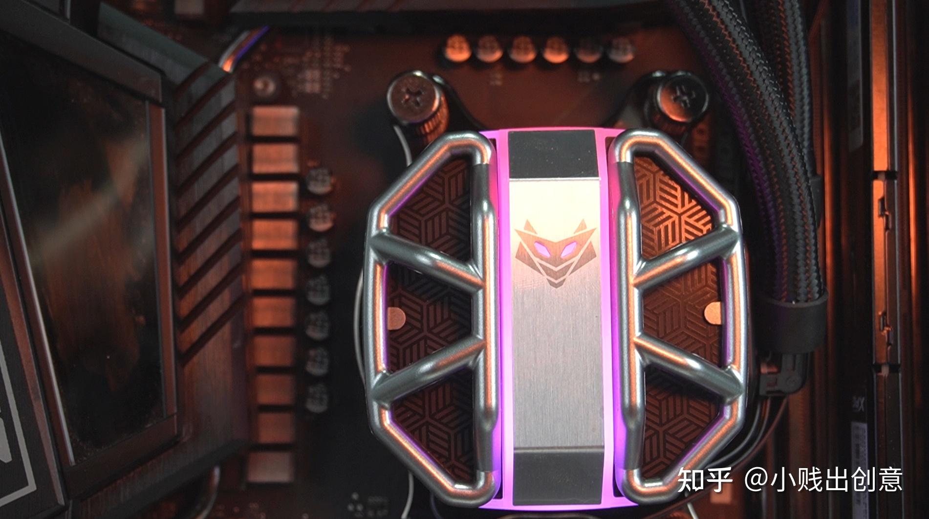 又玩跨界一探蓝宝石nitro水蜘蛛一体式水冷真容