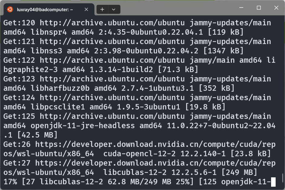  wsl2 cuda 