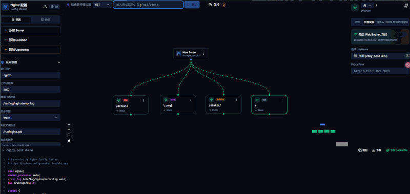 别再手写 conf 了！NgxFlow：基于 React Flow 的 Nginx 可视化与调试神器 - 知乎