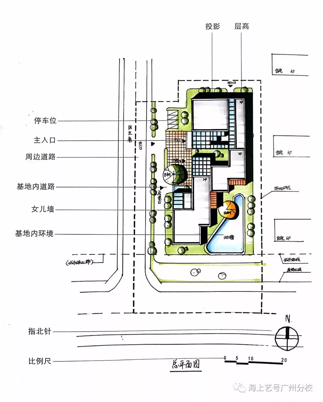 [干货分享]建筑快题-总平面图 - 知乎