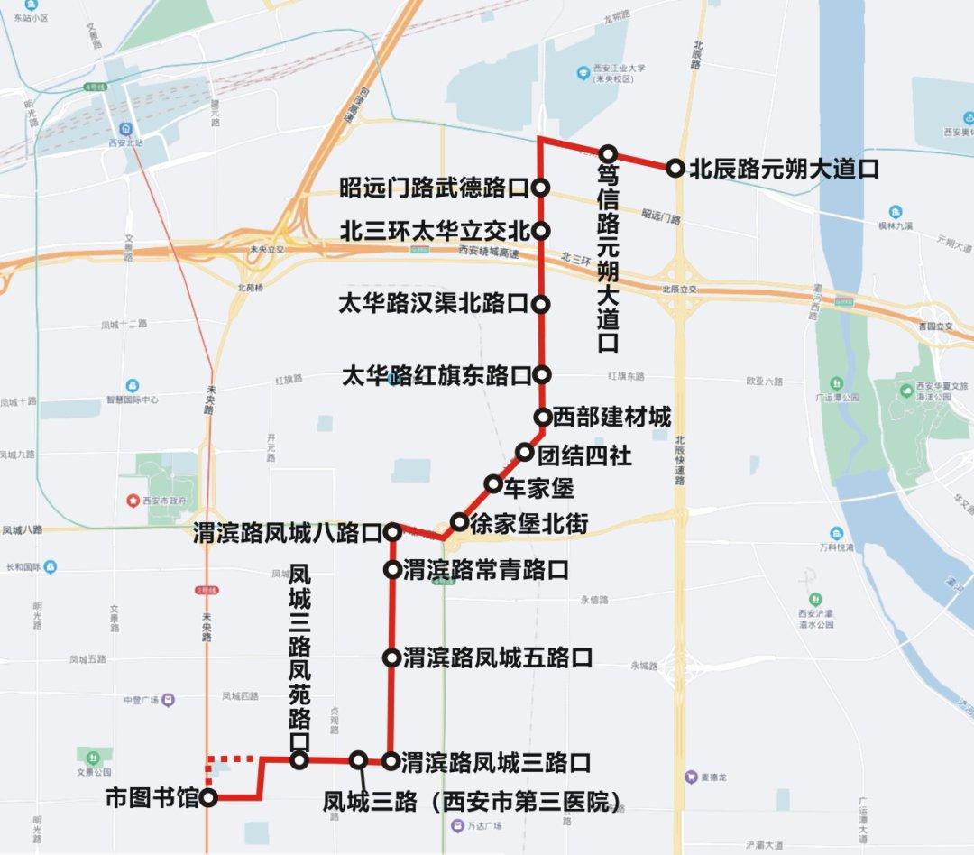 西安827路公交车路线图图片