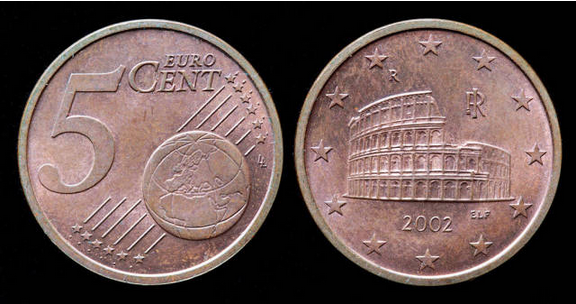 意大利5欧分硬币图片