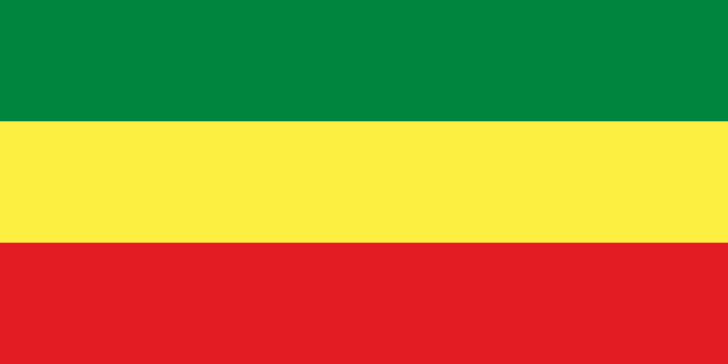 现在使用绿黄红三色的国家有埃塞俄比亚,加纳,布基纳法索,喀麦隆,刚果